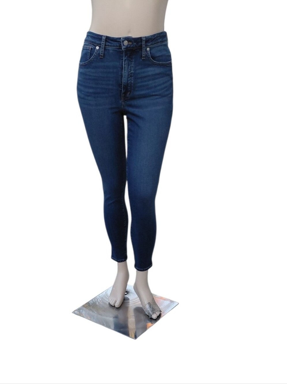 8439....Women's Madewell High-Rise Skinny Jeans Size 30, 26" Inseam 11" Rise - Picture 2 of 4
